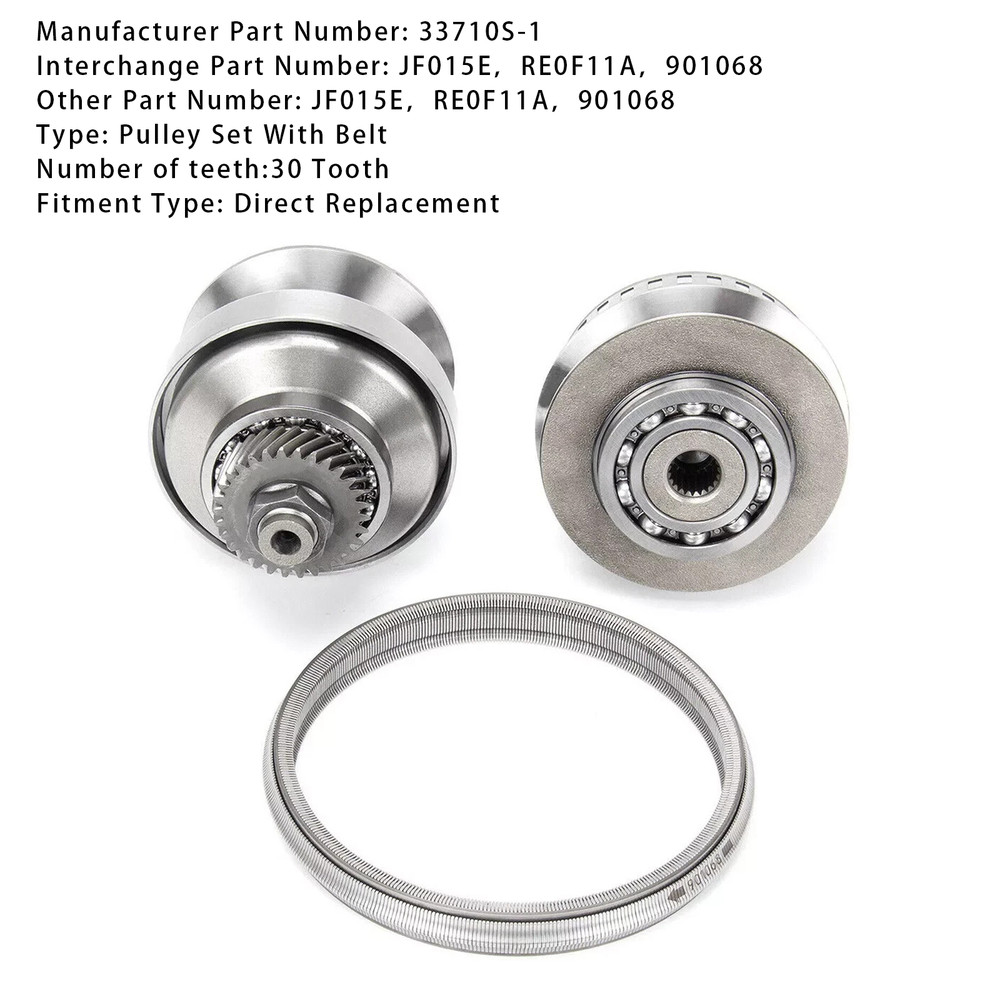 2010-2015 SUZUKI CERVO LAPIN MR WAGON PALETTE Transmission Pulley Set W/ Belt Chain 30 Teeth JF015E RE0F11A Generic