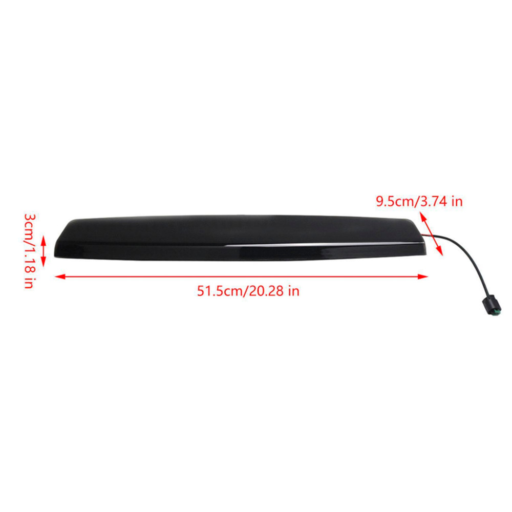 2006-2009 Range Rover Sport L320 Lens LED High Mount 3rd Brake Light XFG000071 Black Generic