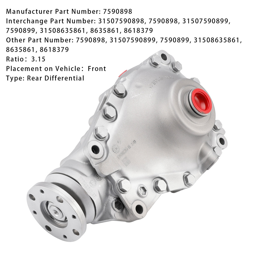 BMW F20 F30 F31 F32 X5 E70 X6 E71 Front Differential 31507590898 Generic