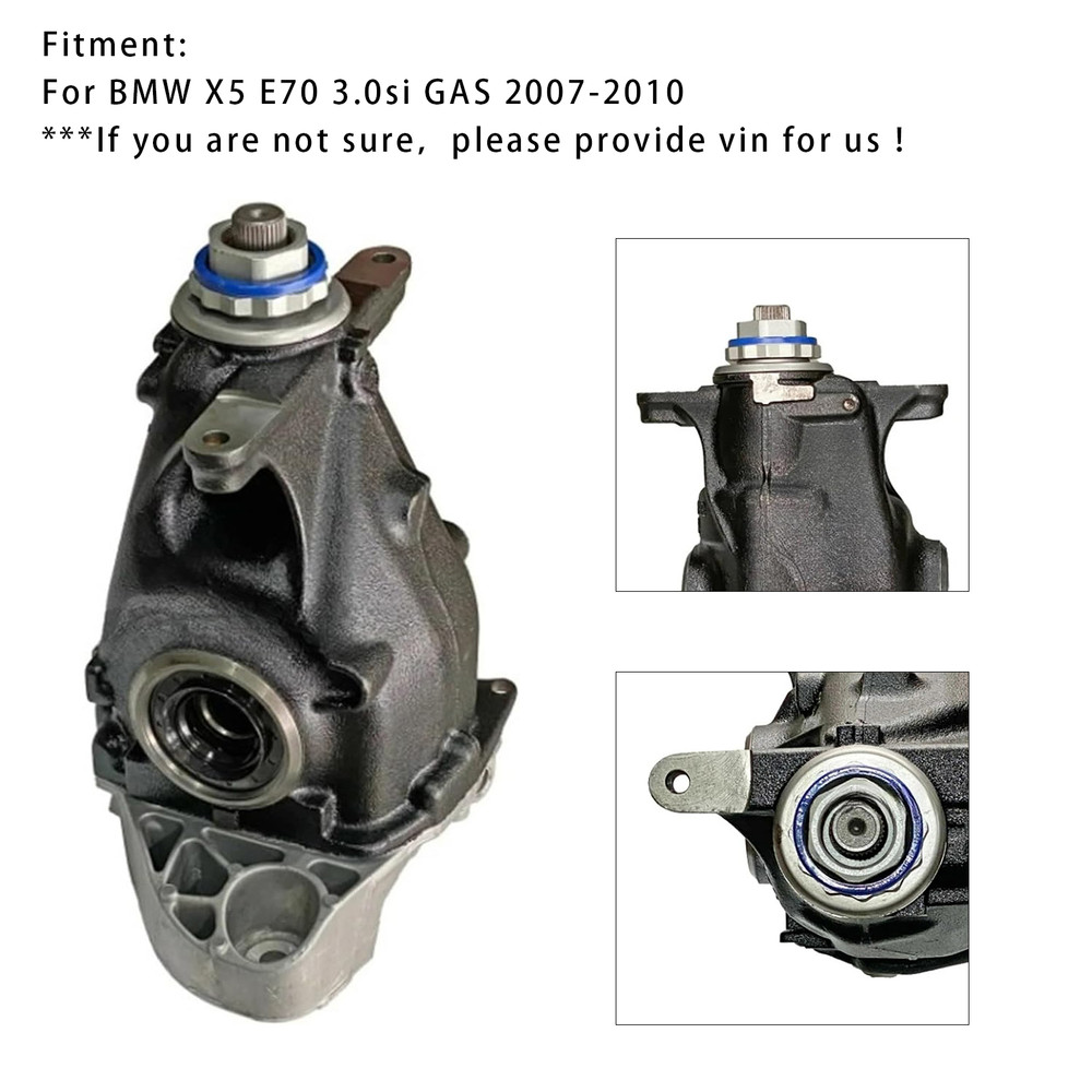 2007-2010 BMW X5 E70 3.0si GAS Rear Differential Assembly 4.44 Ratio 33107602987 Generic