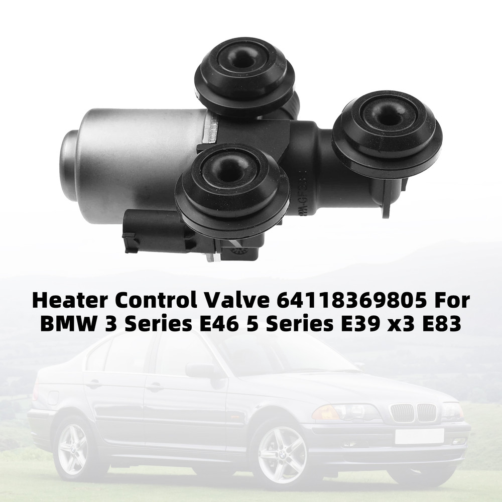 1999-2006 BMW 3 Series E46 5 Series E39 x3 E83 Heater Control Valve 64118369805 Black Generic