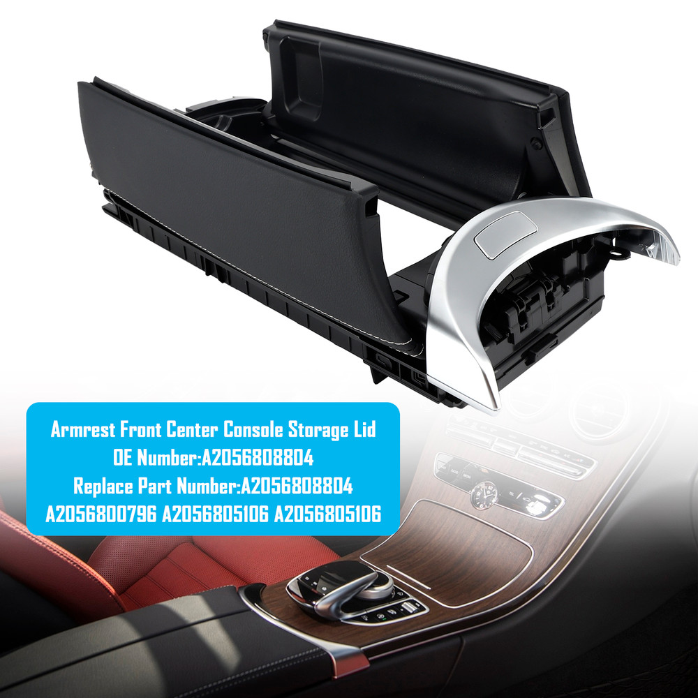 2016-2020 Mercedes-Benz C63 AMG Armrest Front Center Console Storage Lid A2056808804 Generic