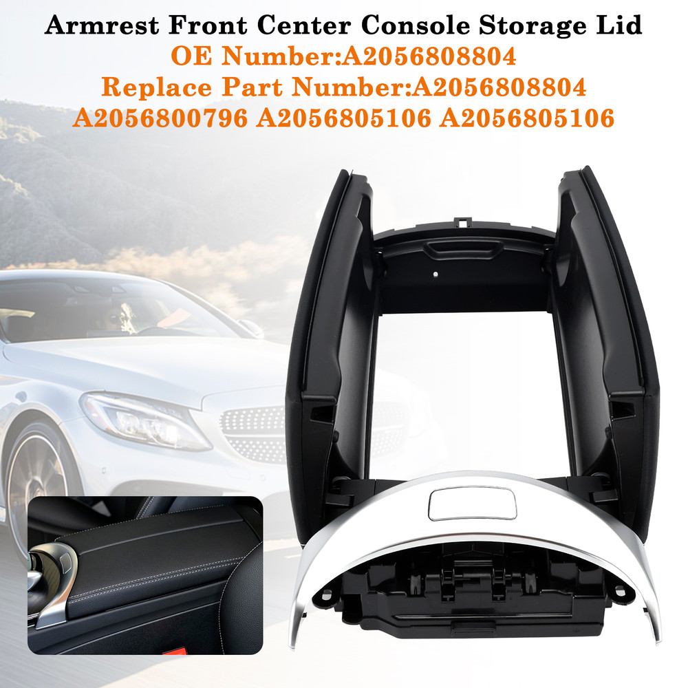 2015-2020 Mercedes-Benz C300 Armrest Front Center Console Storage Lid A2056808804 Generic