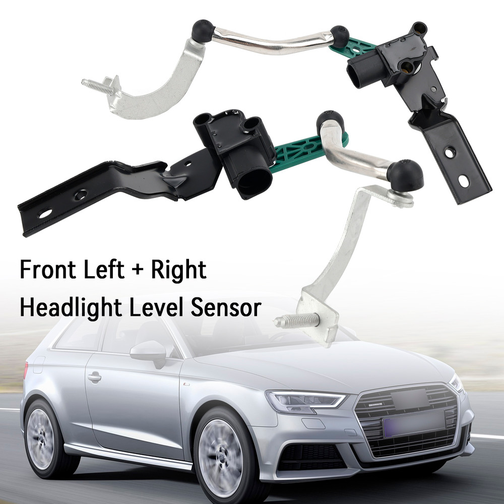 2016-2021 Audi Q2 Q3 Front Left+Right Headlight Level Sensor 3Q0412521A/5Q0907503 3Q0412522A/5Q0412522C Generic