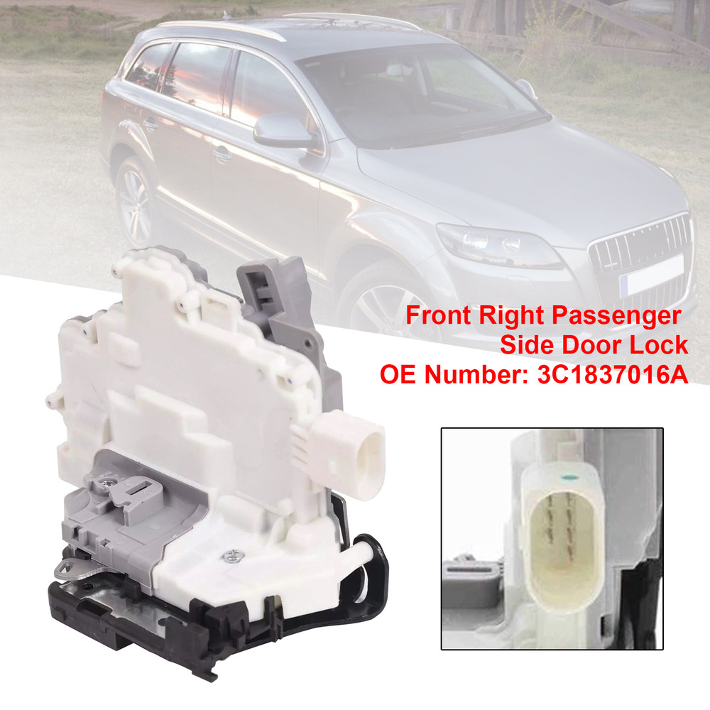 2005-2010 VW Passat B6 Sedan (3C2) Front Right Passenger Side Door Lock 3C1837016A Generic