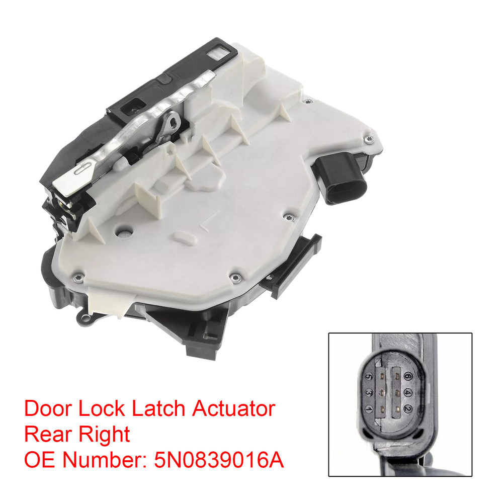 2010-2013 Skoda Superb Door Lock Latch Actuator Rear Right 5N0839016A Generic