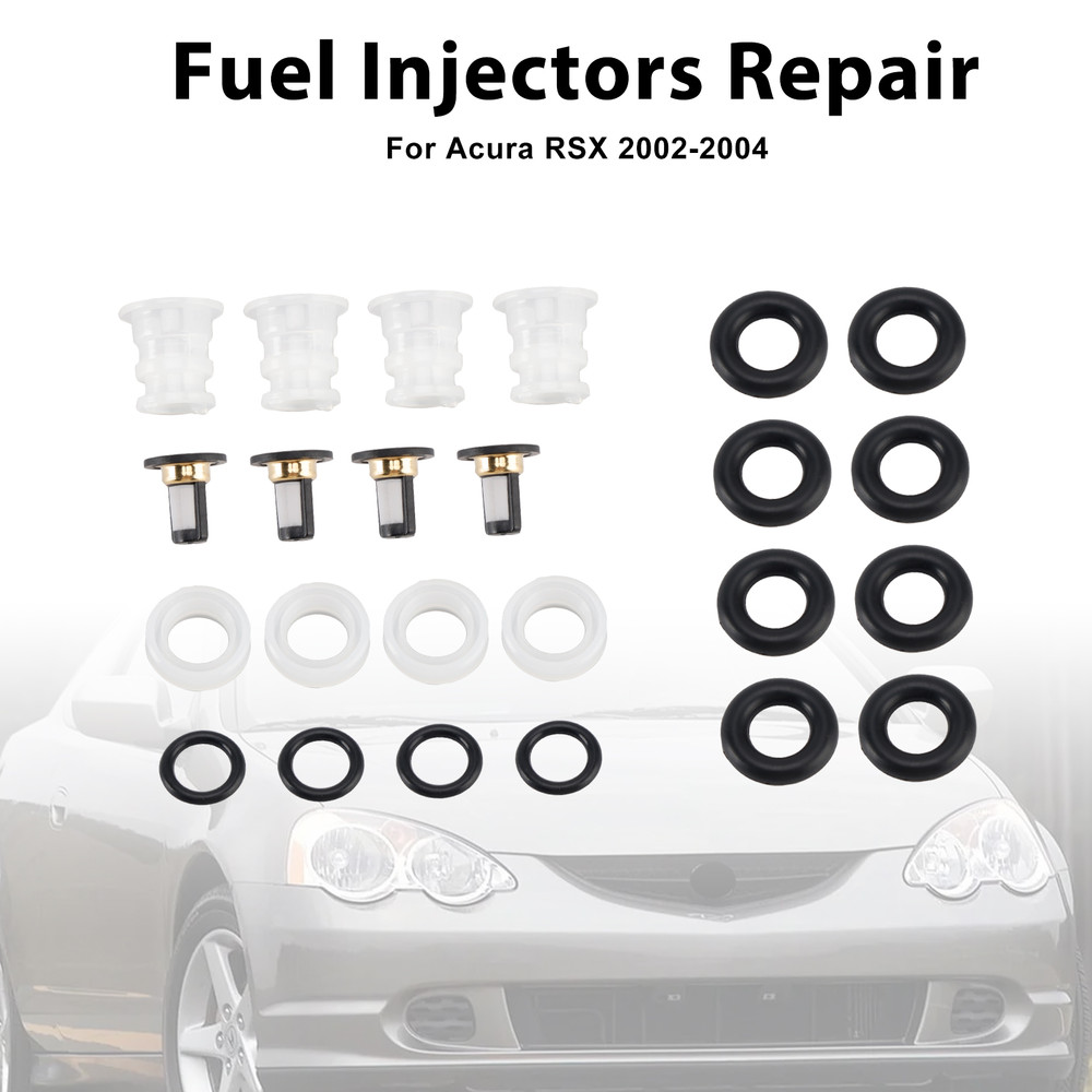 2002-2004 Acura RSX 4* Fuel Injectors Repair Kit Generic
