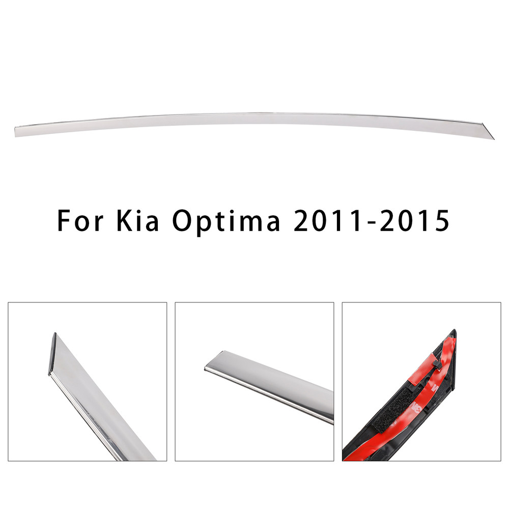 2011-2015 Kia Optima Generic Left Side Upper Rear Door Panel Trim Molding Chrome 838502T000 Generic