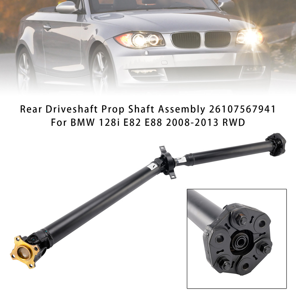 2008-2013 BMW 128i Rear Driveshaft Prop Shaft Assembly 26107567941 Generic