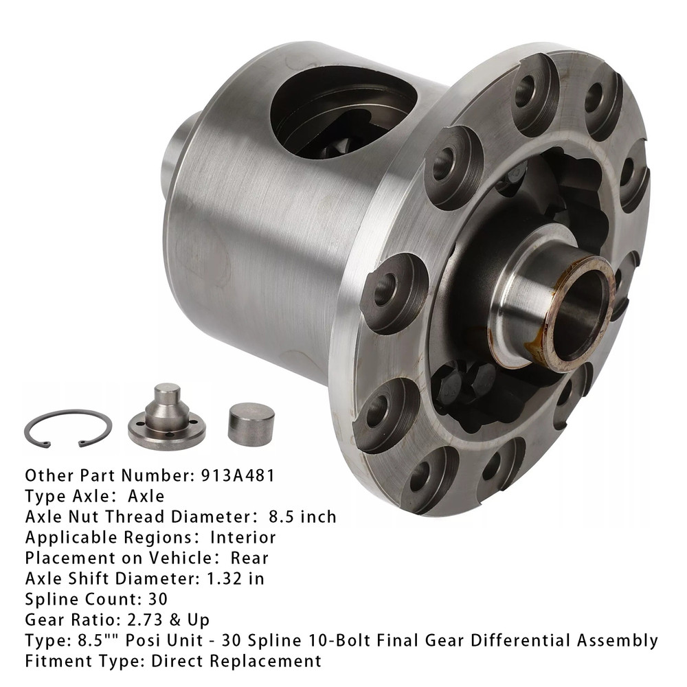 2000-2004 Chevrolet S10 Rear Gear Posi Differential 8.5" 10 Bolt 30 Spline 913A481 Generic