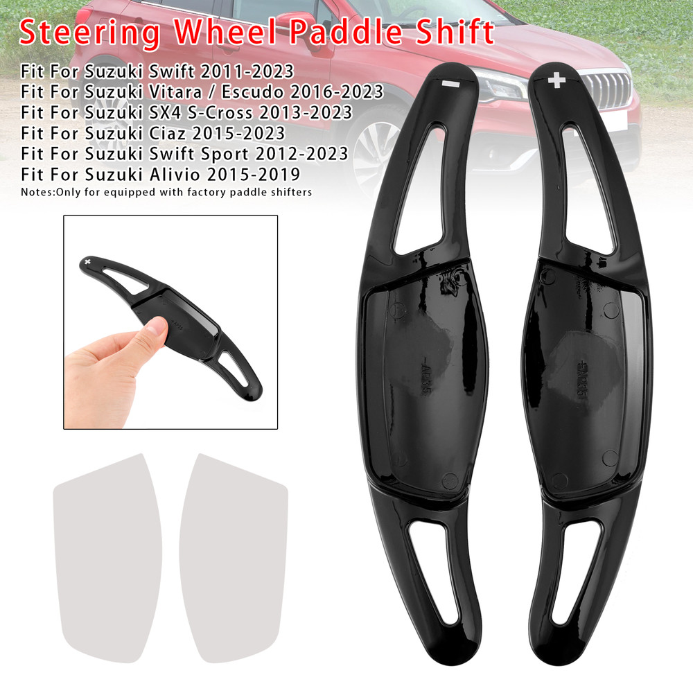2015-2023 Suzuki Ciaz Steering Wheel Paddle Shifter Extension Black Generic
