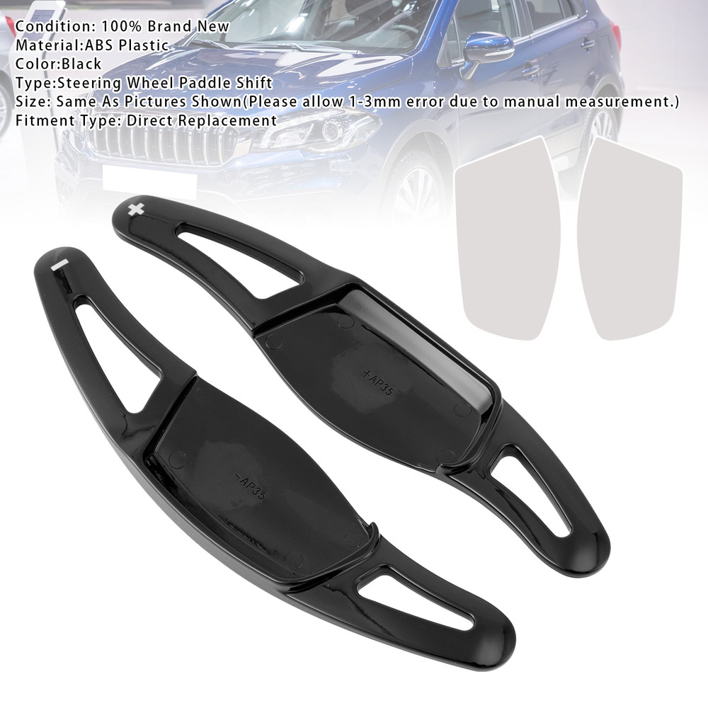2015-2023 Suzuki Ciaz Steering Wheel Paddle Shifter Extension Black Generic