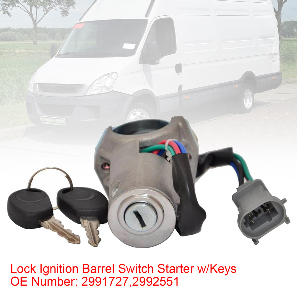 1999-2006 Iveco Daily Mk3 Lock Ignition Barrel Switch Starter w/Keys 2991727 Generic