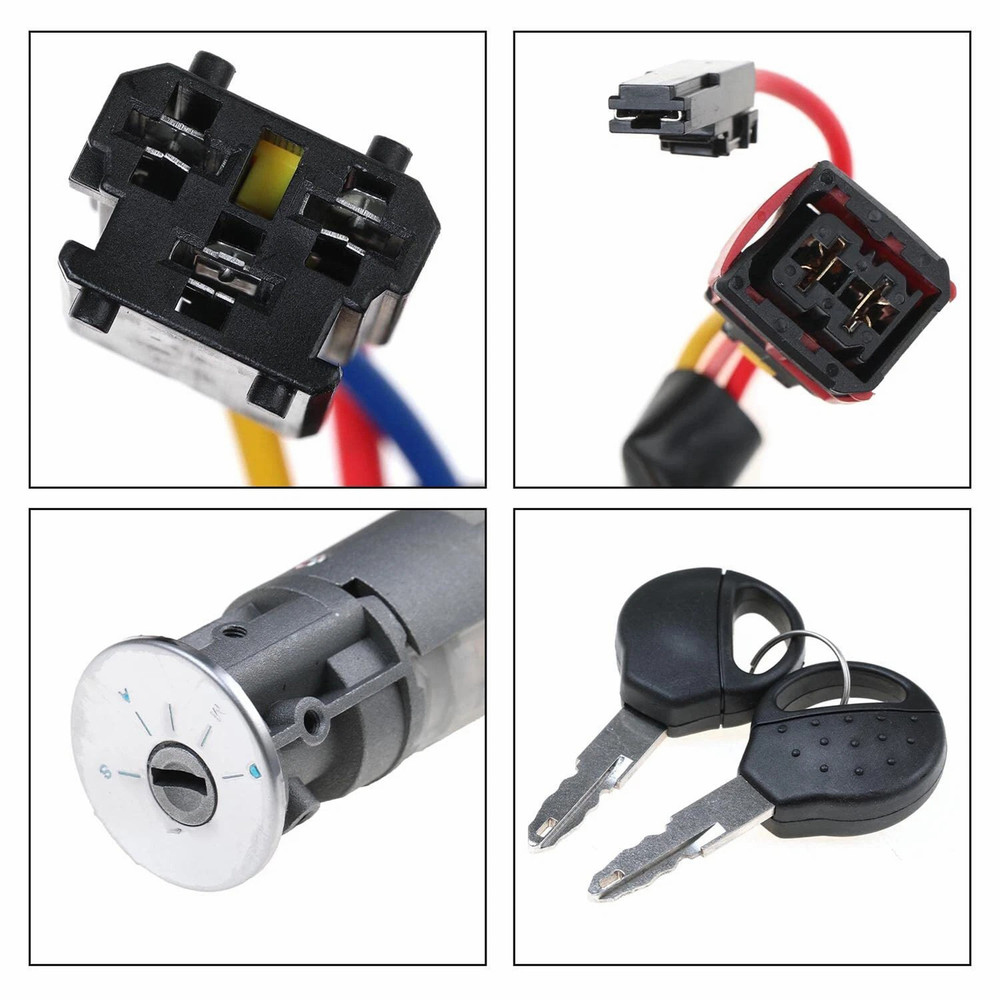 1998-2010 Peugeot 206 Ignition Lock Starter Switch with 2 Keys 4162P0 Generic