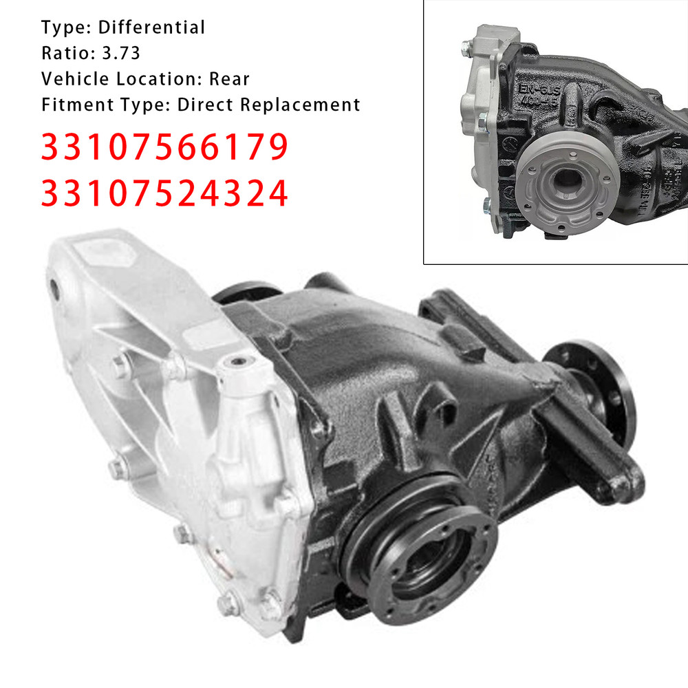 2004-2013 BMW E90 E91 E92 E93 3-Series Rear Differential Assembly 3.73 Ratio 33107566179 Generic