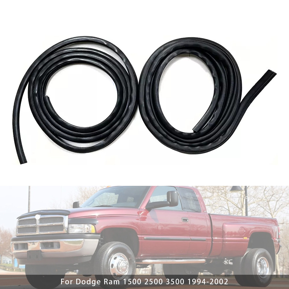 1994-2002 Dodge Ram 1500/2500/3500 2PCS Front Door Weatherstrip Seal 55276286AA Generic