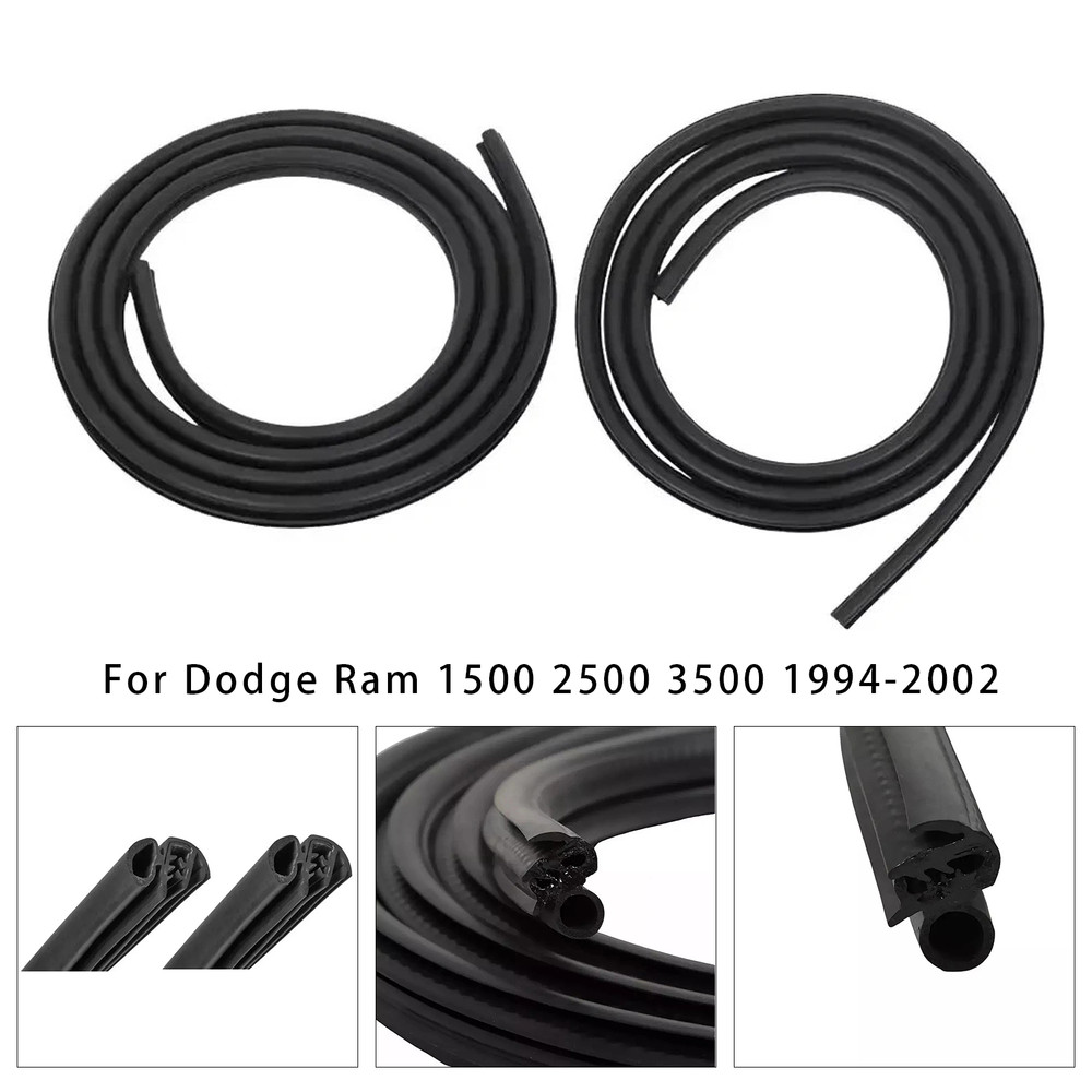 1994-2002 Dodge Ram 1500/2500/3500 2PCS Front Door Weatherstrip Seal 55276286AA Generic