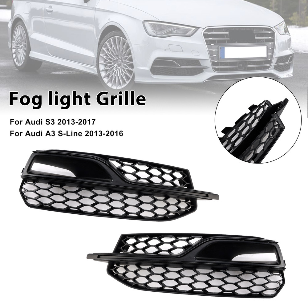 2013-2017 Audi S3 A3 2* Fog light Grille 8V3807681L Generic