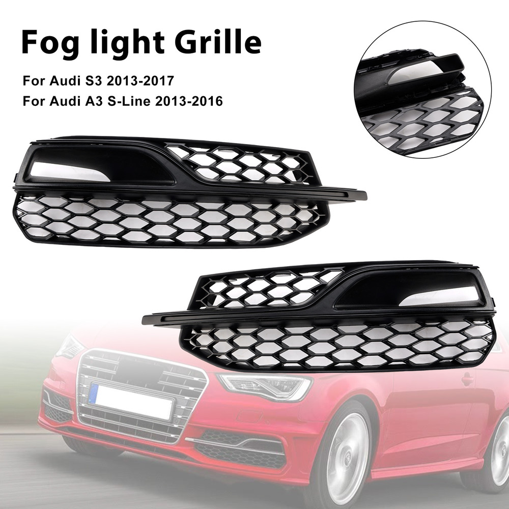 2013-2017 Audi S3 A3 2* Fog light Grille 8V3807681L Generic