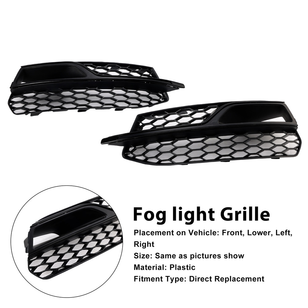 2013-2017 Audi S3 A3 2* Fog light Grille 8V3807681L Generic