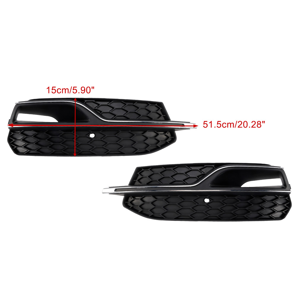 2013-2017 Audi S3 A3 2* Fog light Grille(Light+Right) 8V3807681L Generic