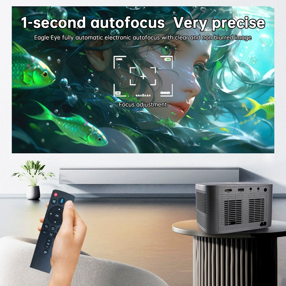 4K Projector Smart Android Home Projector Dual Frequency HD Projector Bedroom US
