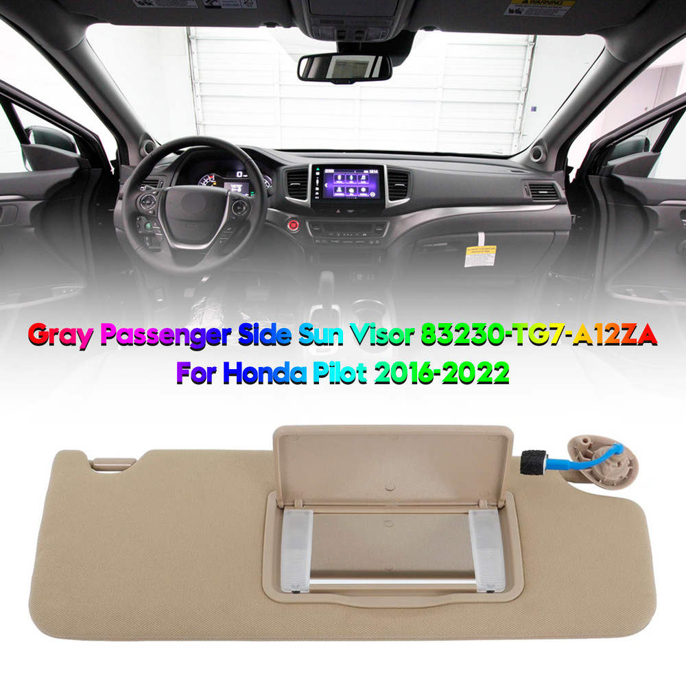 2017-2023 HONDA Ridgeline Gray Right Side Sun Visor 83280-TG7-A12ZA Generic