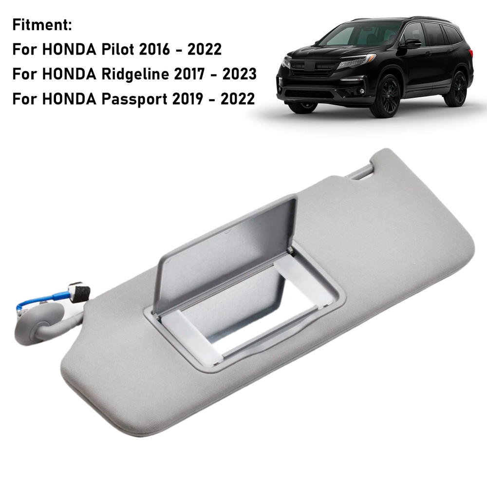 2019-2022 HONDA Passport Gray Driver Side Sun Visor 83280-TG7-A12ZB Generic