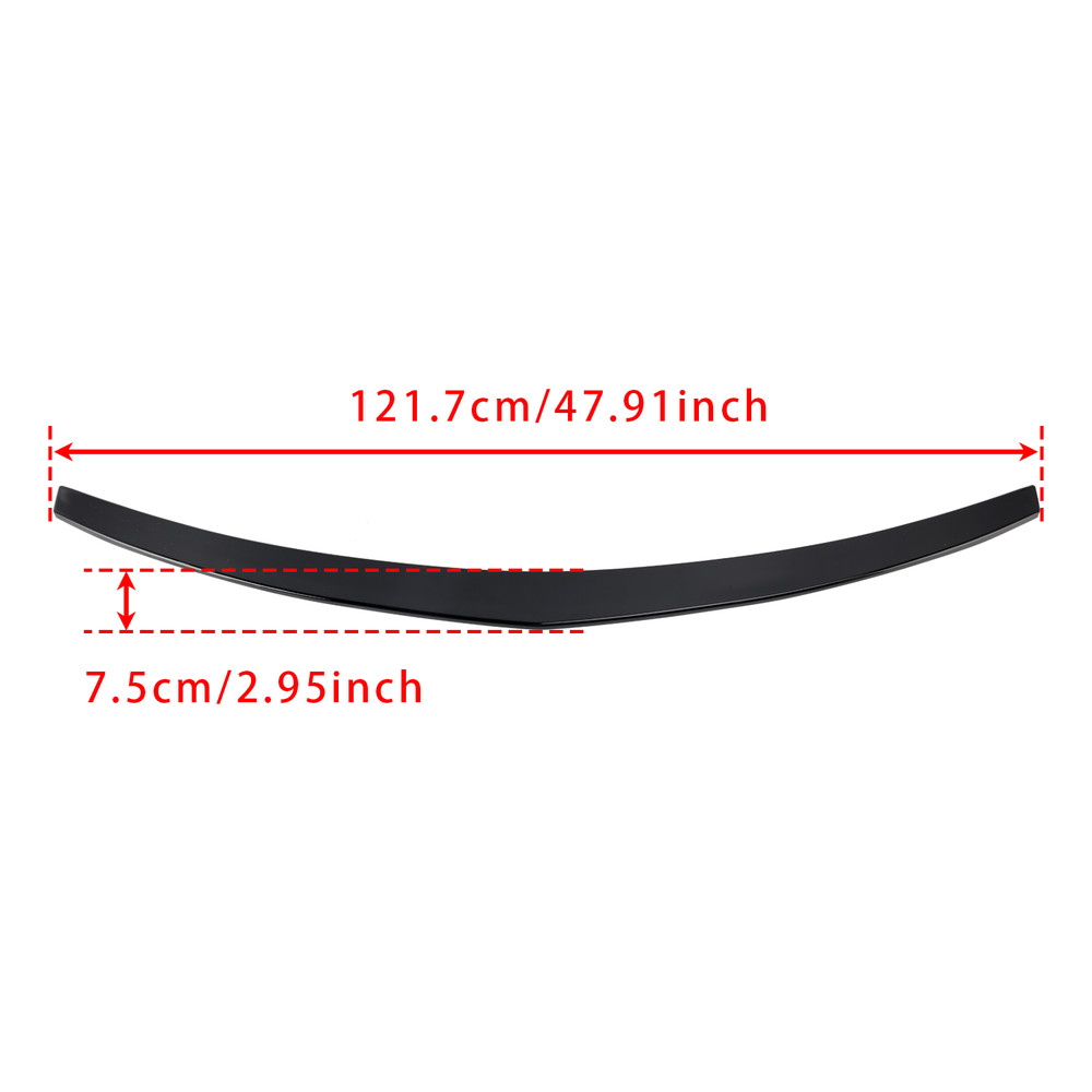 2010-2017 Mercedes Benz E Class W207 C207 Coupe Rear Spoiler Gloss Black Generic