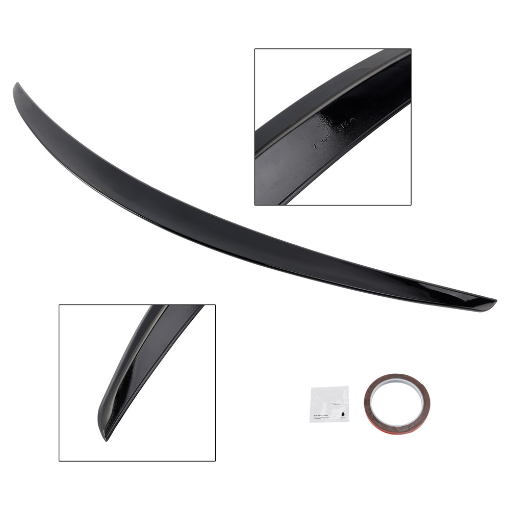 2016-2023 Mercedes Benz E Class W213 4 door Sedan Rear Spoiler Gloss Black Generic