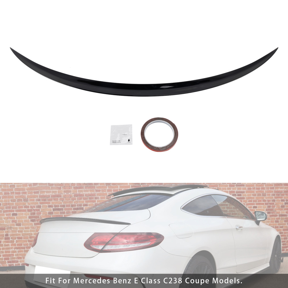 Mercedes Benz E Class C238 Coupe Models Rear Spoiler Gloss Black Generic