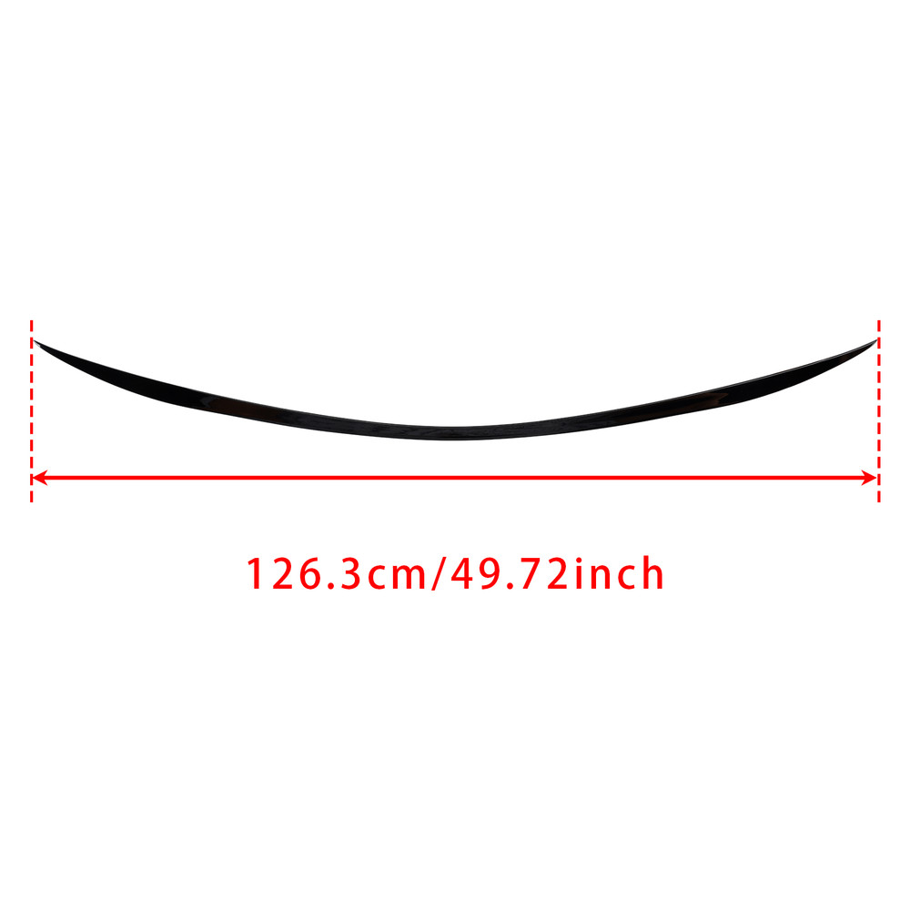 2014-2021 Mercedes Benz C-Class W205 Rear Spoiler Gloss Black Generic