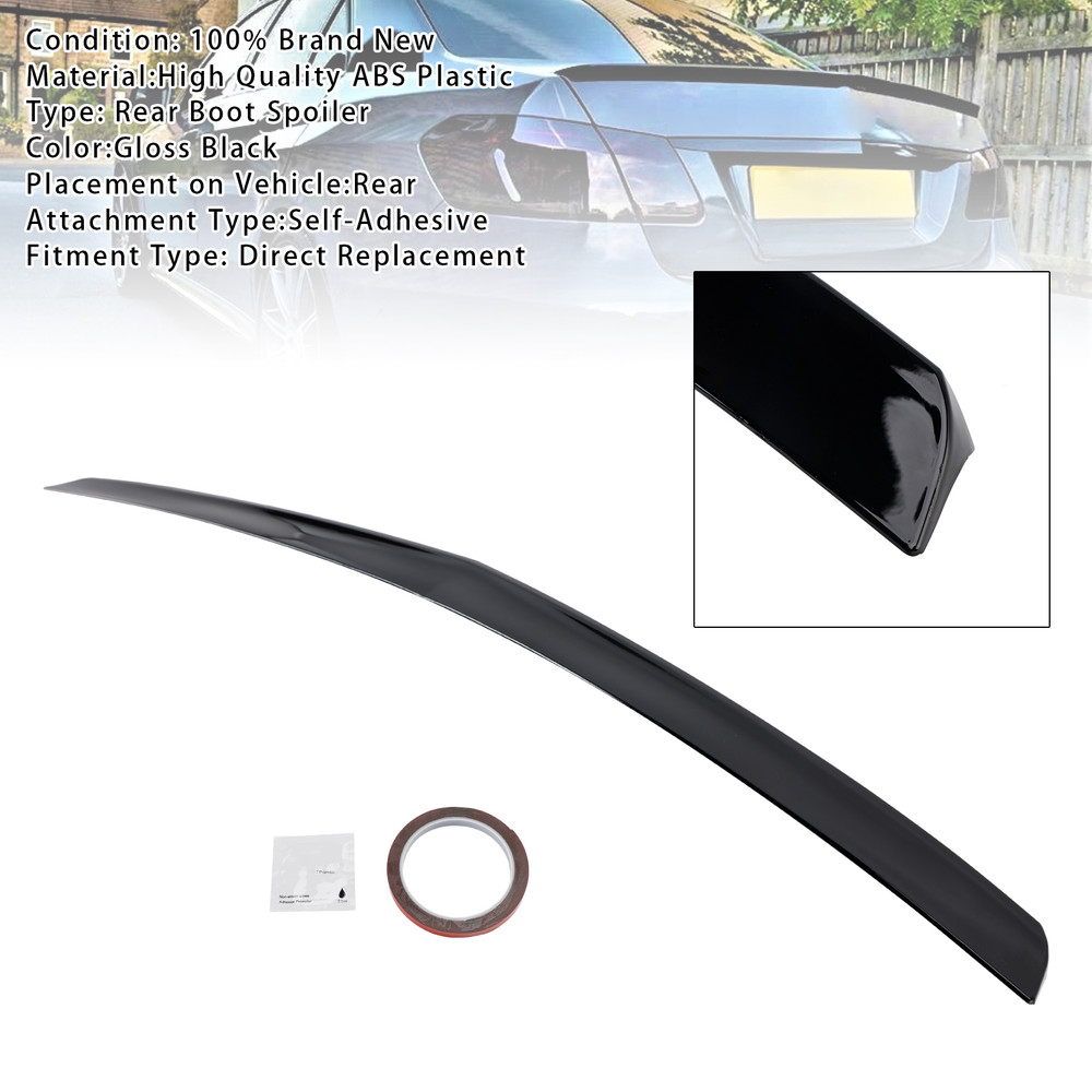 2008-2016 Mercedes Benz E Class Saloon Rear Boot Spoiler W212 Gloss Black Generic