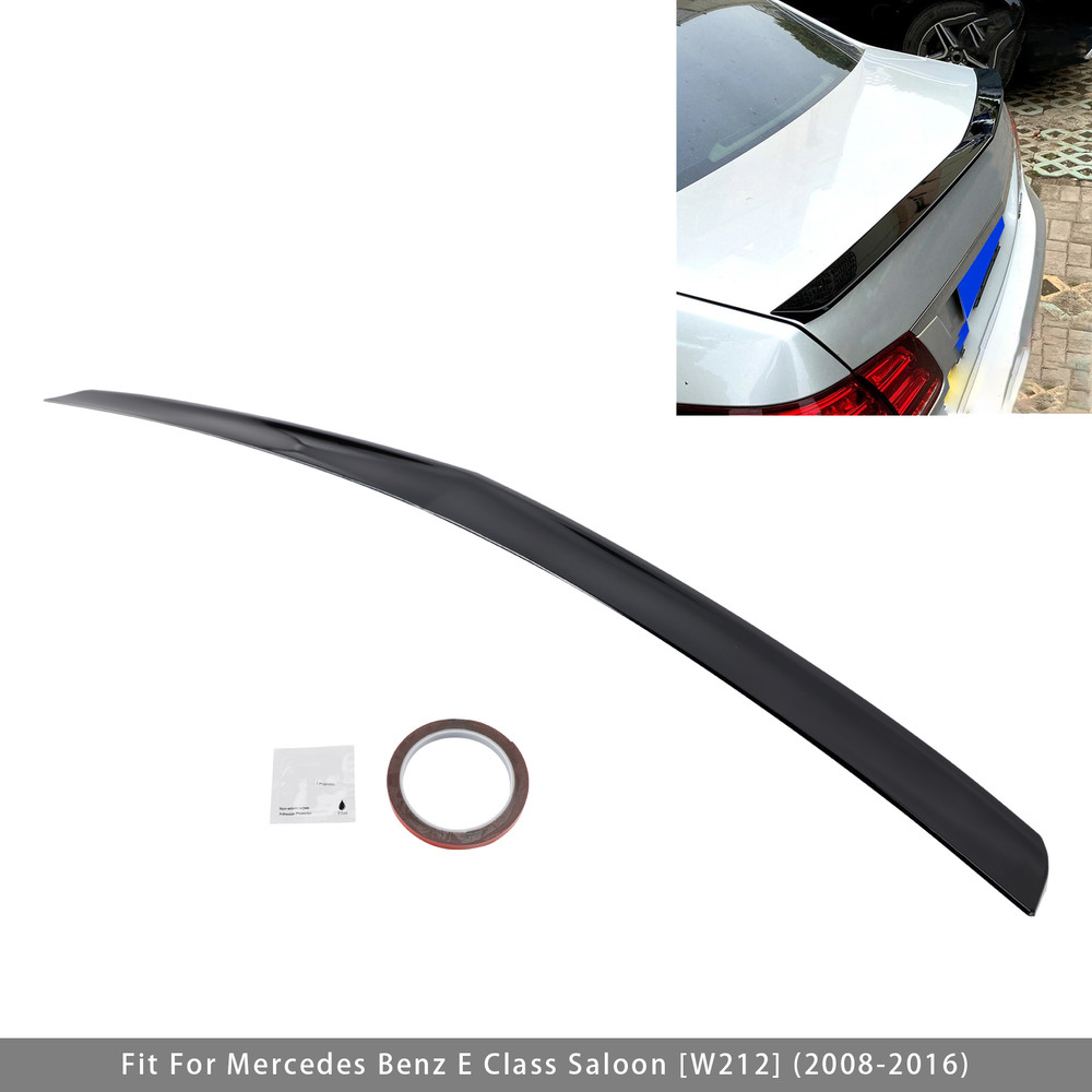 2008-2016 Mercedes Benz E Class Saloon Rear Boot Spoiler W212 Gloss Black Generic