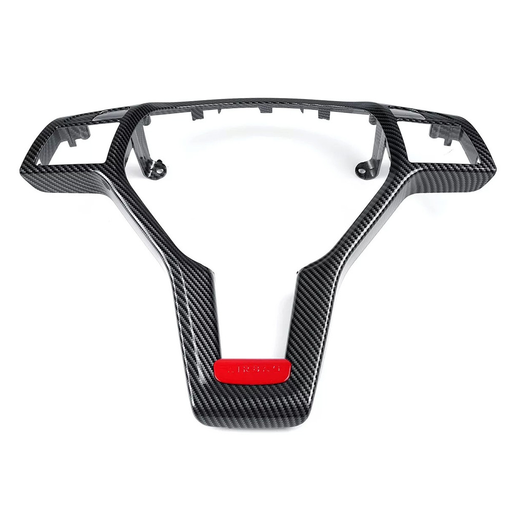 2011-2014 Mercedes C172 SLK-Class CLA-CLASS CLS-Class Steering Wheel Trim Cover Carbon fiber Red Generic