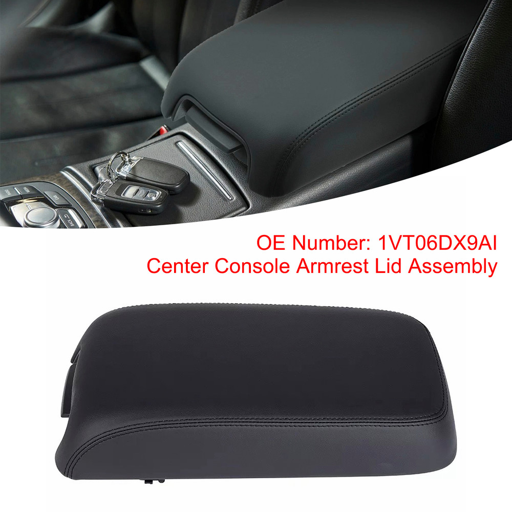 2011-2017 Chrysler 300 Center Console Armrest Lid 1VT06DX9AI Black Generic