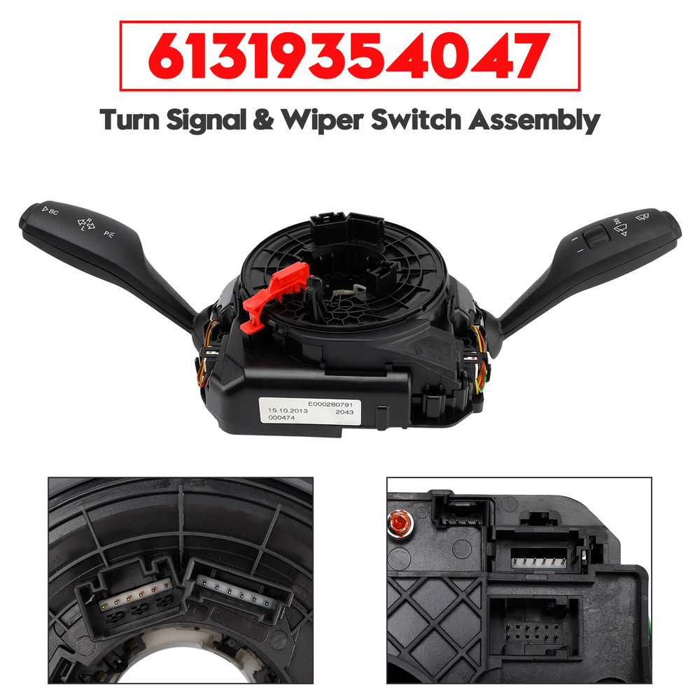 2010-2017 BMW F07 F10 F12 F13 F06 Turn Signal & Wiper Switch Assembly 61319354047 Generic