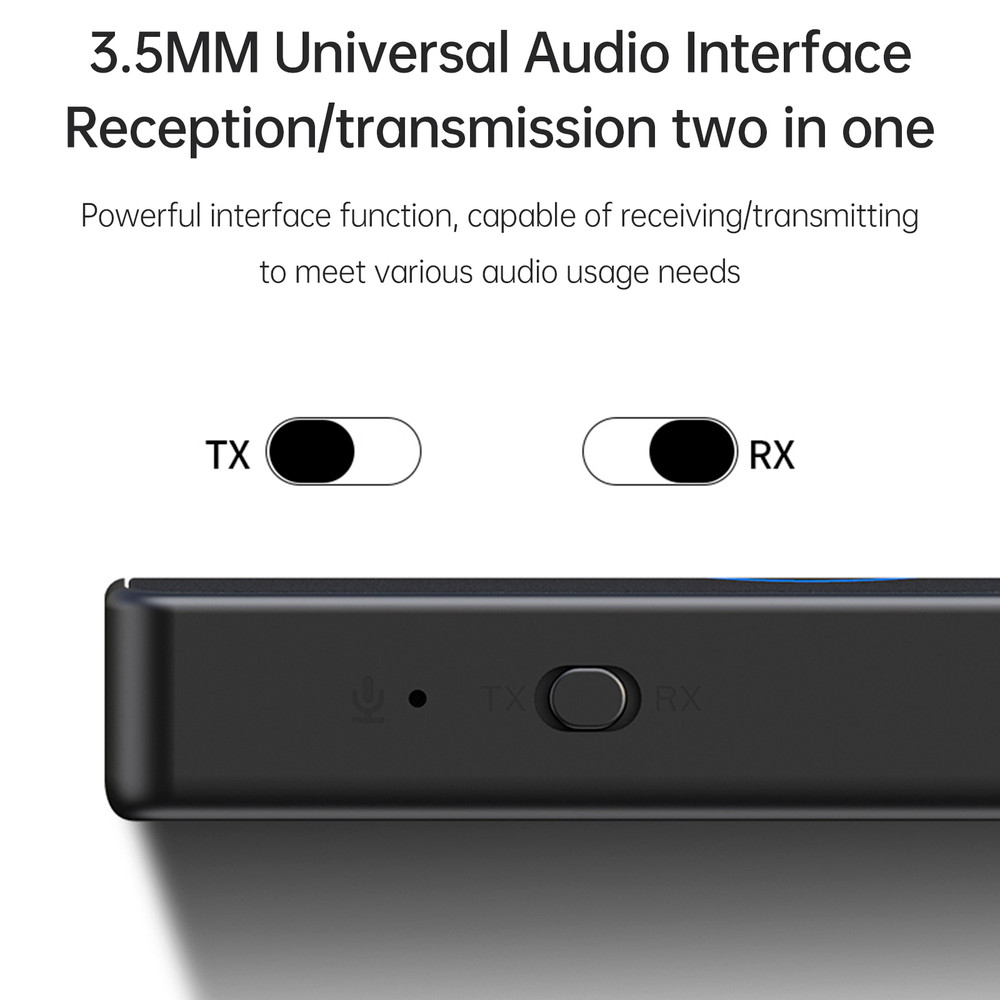 Bluetooth 5.4 Receiver Transmitter 2-in-1 3.5mm Wireless Audio Adapter
