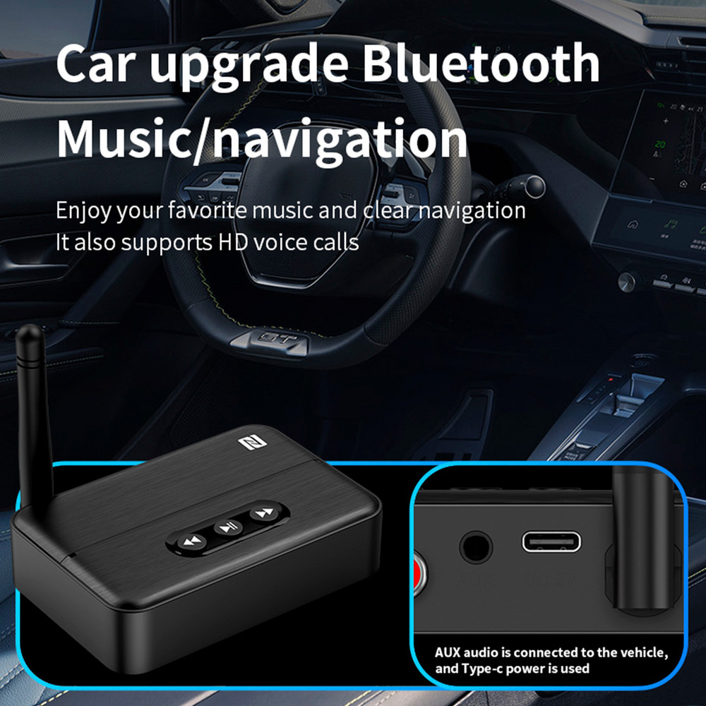 NFC Bluetooth 5.4 Audio Receiver AUX/RCA Old Speaker Amplifier USB Flash Drive