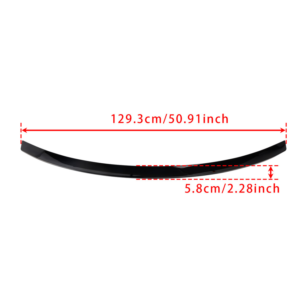 2021-2025 Mercedes-Benz S Class W223 4-Door Sedan S500 S580 S580e Rear Boot Spoiler Gloss Black Generic