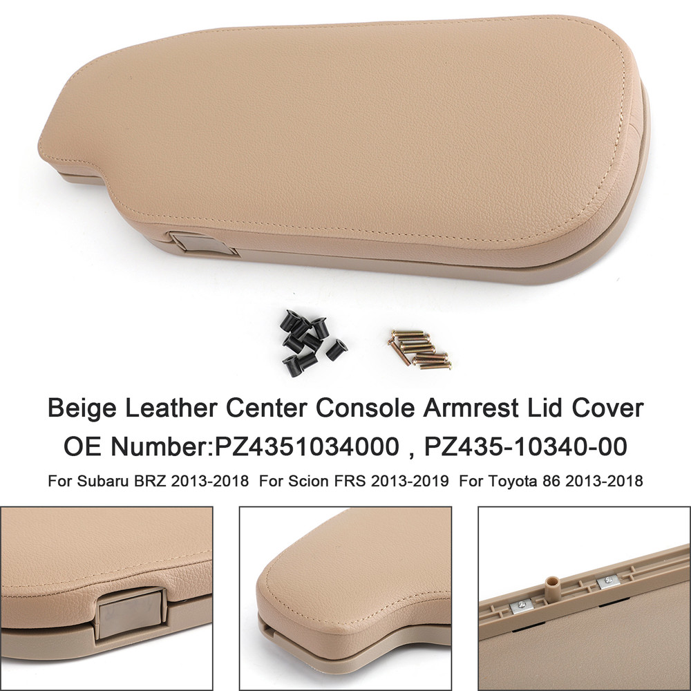 2013-2018 Toyota 86 Console Armrest lid Beige PZ4351034000 Generic