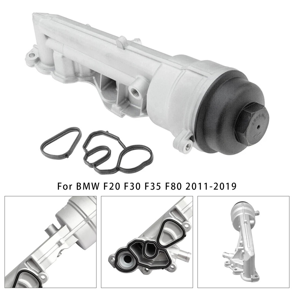 2011-2019 BMW F20 F30 F35 F80 Oil Cooler Filter Housing with Oil Cooler 11427611968 Generic