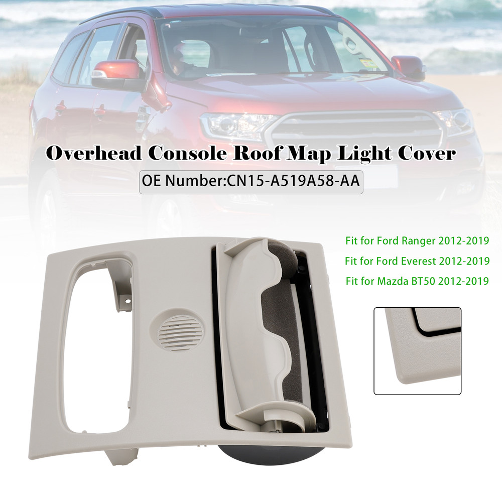 2012-2019 Ford Ranger Overhead Console Roof Map Light Cover CN15-A519A58-AA Gray Generic