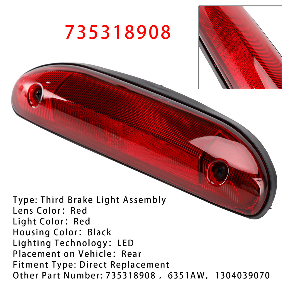2002-2006 CITROEN JUMPER (244) LED Third Brake Light Stop Lamp 735318908 Red Generic