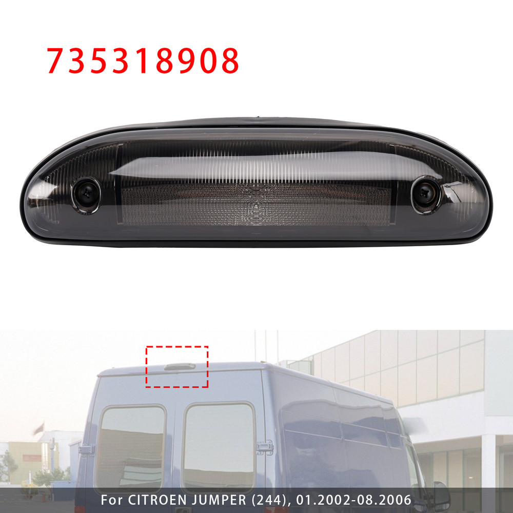 2002-2006 FIAT DUCATO (244) LED Third Brake Light Stop Lamp 735318908 Smoke Generic