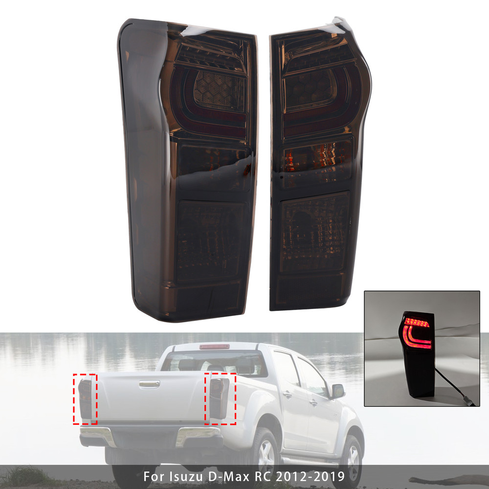 2012-2019 Isuzu D-Max RC Pair LED Tail Light Rear Back Lamp Generic