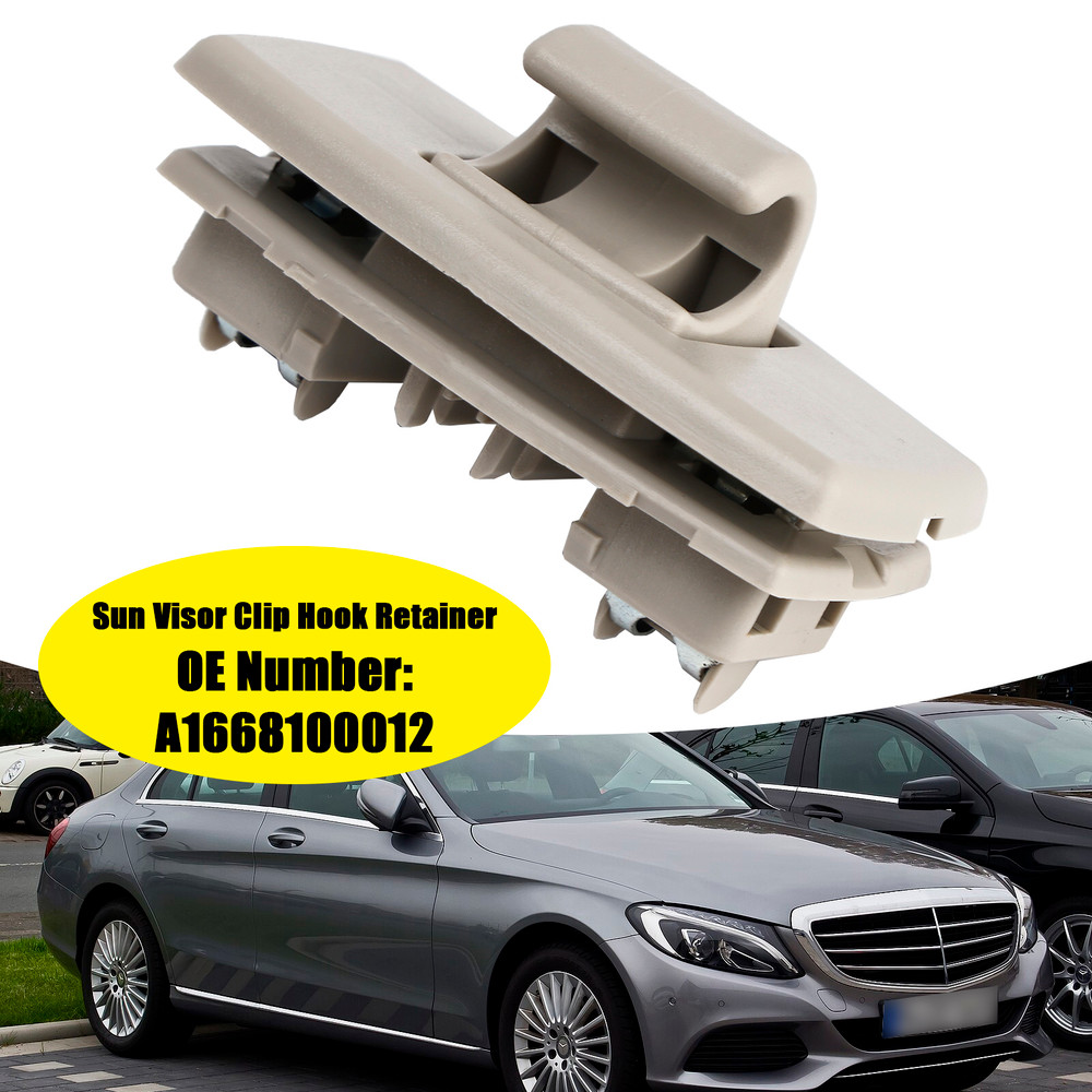 2015-2019 Mercedes Benz C-class E-class Gray Sun Visor Clip Hook Retainer A1668100012 Generic