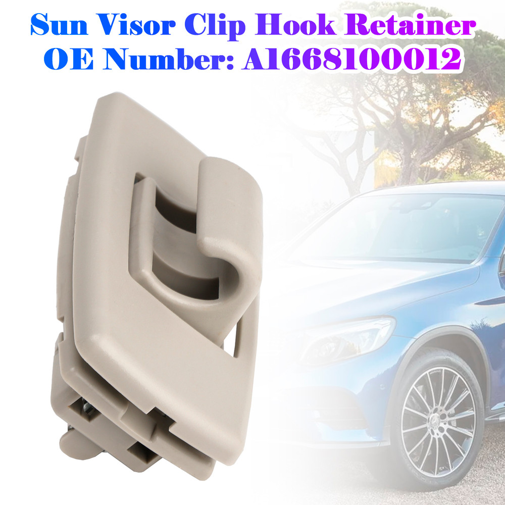 2012-2016 Mercedes Benz M-class Gray Sun Visor Clip Hook Retainer A1668100012 Generic