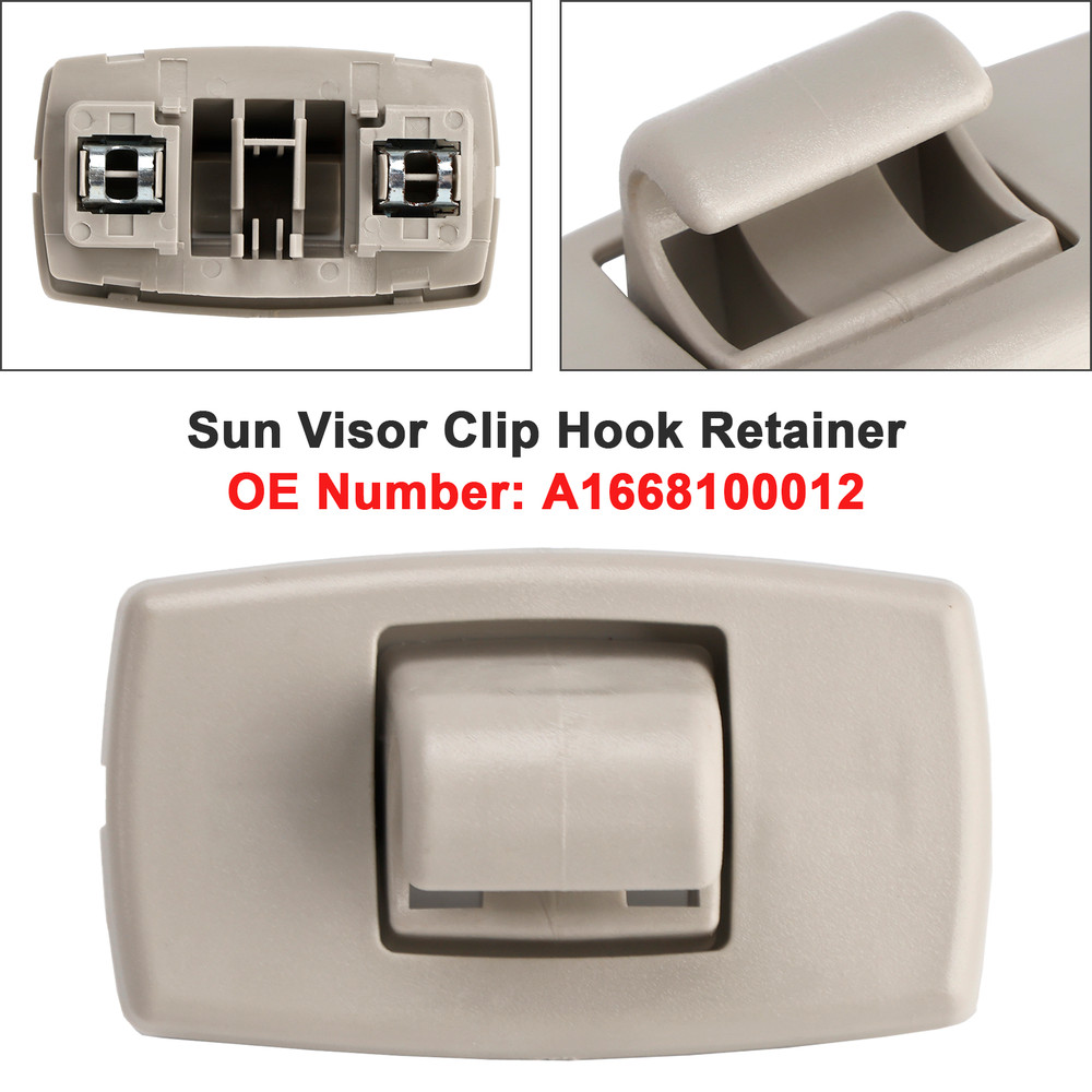 2012-2016 Mercedes Benz M-class Gray Sun Visor Clip Hook Retainer A1668100012 Generic