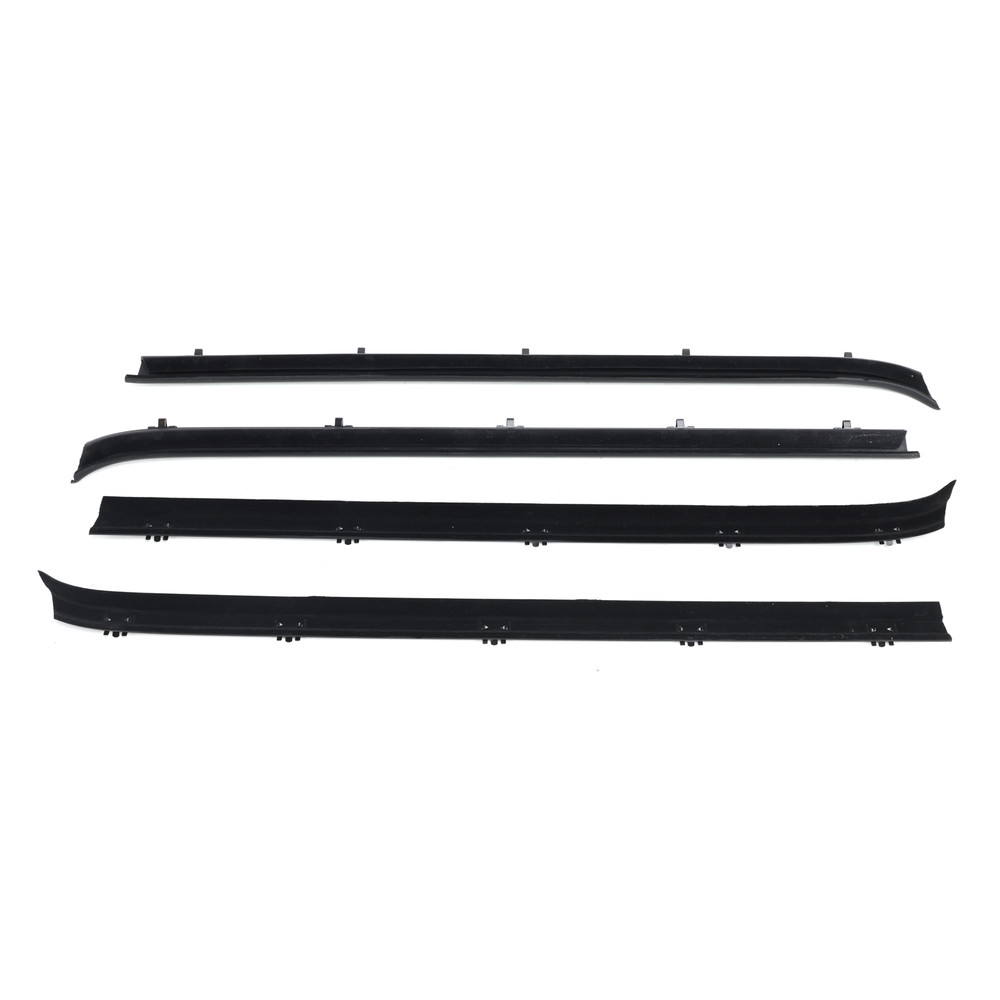1989-1991 Chevy Suburban V1500 V2500 R1500 R2500 4PCS Car Window Weatherstrip Molding Trim Belt+2 Window Seals Generic